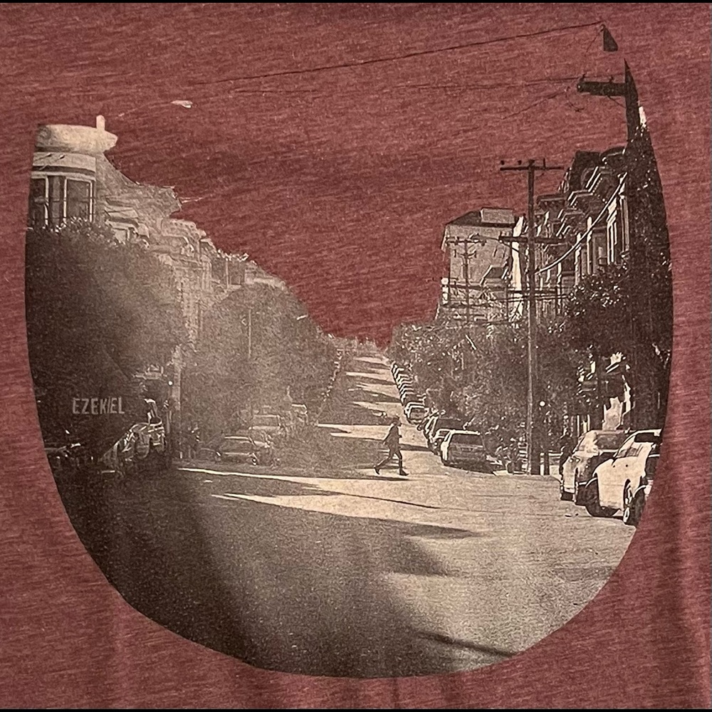 Vintage “Ezekiel” city-scape graphic-tee